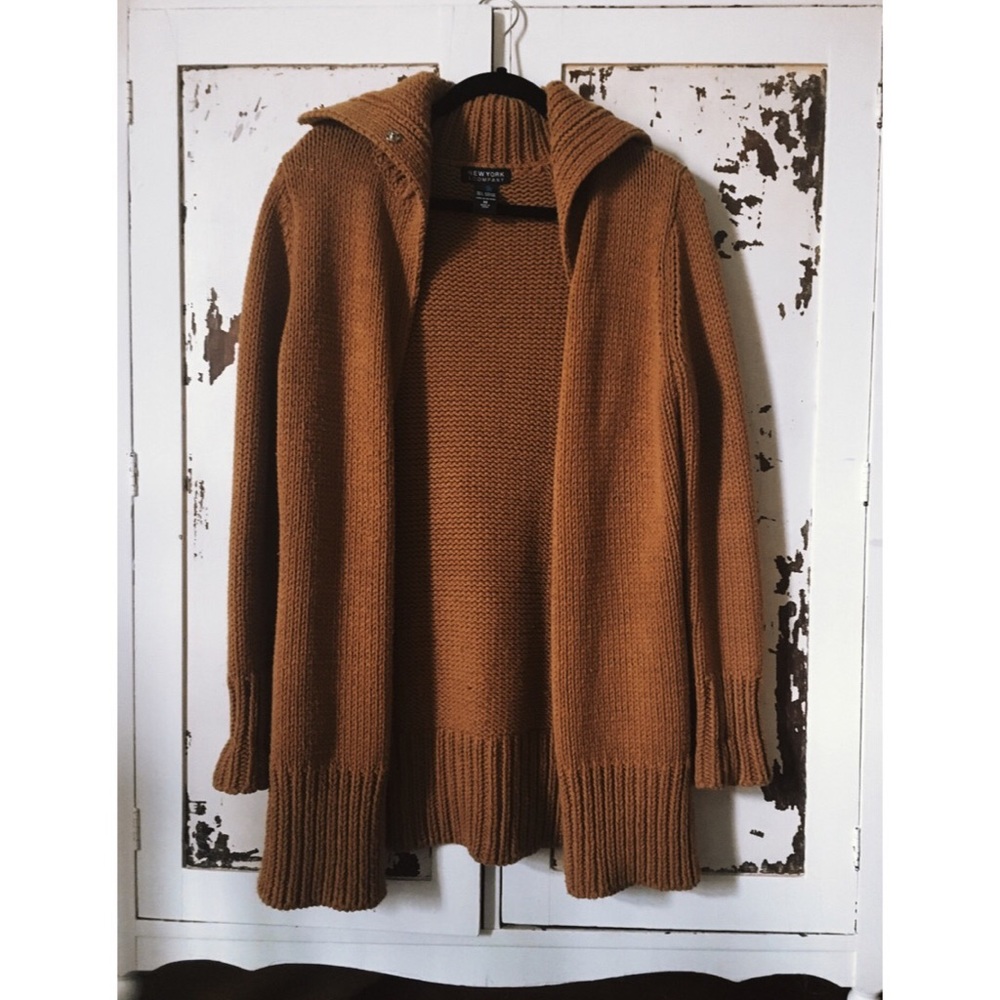 🌿VTG New York & Company Open-faced knit Cardigan
